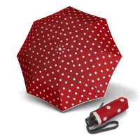 Manual Mini Folding Umbrella Knirps T.010 Art Dot Red