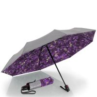 Automatic Open - Close Folding Umbrella With UV Protection Knirps T.200 Duomatic Feel Purple