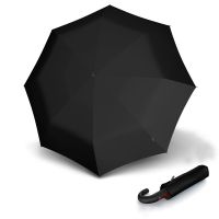 Ομπρέλα σπαστή αυτόματο άνοιγμα - κλείσιμο με γυριστή λαβή μαύρη Knirps Folding Umbrella T.260 Duomatic Medium Black