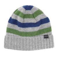 Winter Wool Beanie With Stripes Chaos Winston Jr Heather Grey