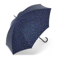 Ομπρέλα μεγάλη αυτόματη μπλε με πουά United Colors of Benetton Long Stick Umbrella Dots Blue