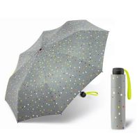 Ομπρέλα σπαστή χειροκίνητη γκρι με πουά United Colors of Benetton Folding Manual Umbrella Dots Grey