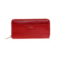 Women's  Horizontal Leather Wallet LaVor Red 6012