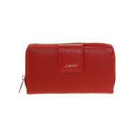 Women's  Horizontal Leather Wallet LaVor Red 6020