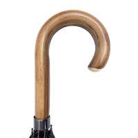 Ομπρέλα ανδρική αυτόματη μεγάλη με ξύλινη λαβή μπλε Guy Laroche