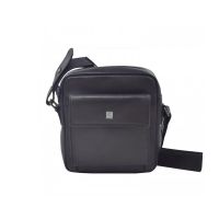 Leather Shoulder Bag Dakar Wave Black