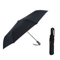 Automatic Open- Close Escort Folding Umbrella Ferré‎ Black