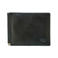 Leather Bank Note Wallet Marta Ponti Tagus Wallet Black