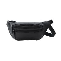 Τσαντάκι μέσης δερμάτινο μαύρο Dakar Spray Leather  Waist Bag Black