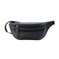 Τσαντάκι μέσης δερμάτινο μπλε Dakar Spray Leather  Waist Bag Blue