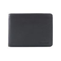 Leather Horizontal Wallet Diplomat MN 411 Black / Blue