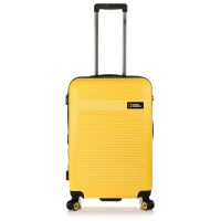 Medium Hard Expandable Luggage 4 Wheels National Geographic Aerodrome M Yellow 60 x 46 x 27 cm