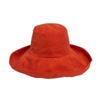 Women's Summer Fabric Hat With Wide Brim Cinnamon