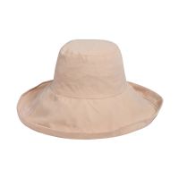 Women's Summer Fabric Hat With Wide Brim Ecru