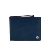 Men's Leather Horizontal Wallet Beverly Hills Polo Club Blue BH-134