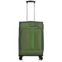 Medium Soft Luggage 4 Wheels Diplomat Rome M Green