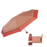 Ομπρέλα γυναικεία χειροκίνητη σπαστή mini κεραμιδί Ezpeleta‎ Mini Folding Manual Umbrella Leaves Cinnamon