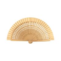 Wooden Small Perforated Fan Joseblay Gold