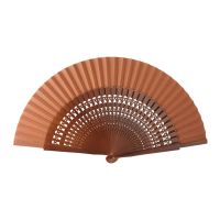 Wooden Perforated Fan Joseblay Brown
