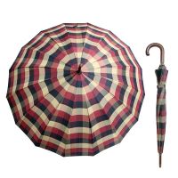 Long Manual Umbrella Guy Laroche Checked Bordeaux