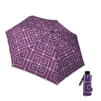 Ομπρέλα γυναικεία μίνι σπαστή μωβ Guy Laroche Mini Folding Umbrella Classic Logo Purple