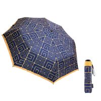 Ομπρέλα γυναικεία σπαστή μπλε Guy Laroche Folding Umbrella New Logo Blue
