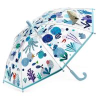 Kids' Transparent Umbrella Djeco Sea