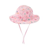 Καπέλο καλοκαιρινό βαμβακερό αντηλιακό ροζ Stephen Joseph Hat Beach Day