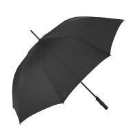 Long Automatic Escort Umbrella Gotta Check Printed Black