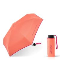 Ultra Mini Flat Folding Umbrella United Colors Of Benetton Fresh Salmon
