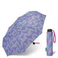Folding Manual Umbrella United Colors of Benetton Pop Dots Deep Periwinkle