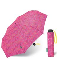 Ομπρέλα σπαστή χειροκίνητη πουά φούξια United Colors of Benetton Folding Manual Umbrella Pop Dots Fuchsia