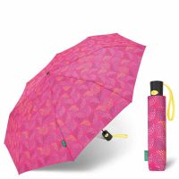 Ομπρέλα σπαστή αυτόματη φούξια με πουά United Colors Of Benetton Mini AC Folding Umbrella Pop Dots Fuchsia