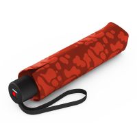 Ομπρέλα σπαστή χειροκίνητη κόκκινη Knirps Α.050 Organic Magma