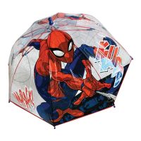 Kids Manual Transparent Umbrella Marvel Spiderman Shot