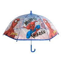 Kids Manual Transparent Umbrella Marvel Spiderman Webbed Wonder