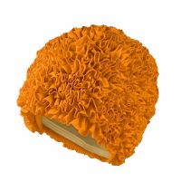 Women's Ruffle Swimming Cap Orange