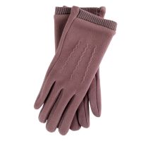 Women's Fabric Gloves Lilac