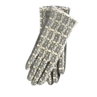 Women's Gloves Printed Grey