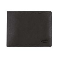 Leather Horizontal Wallet Camel Active Salo Black