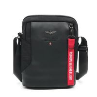 Men's Shoulder Bag  Aeronautica Militare Bolt AM-491 Black