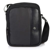 Τσαντάκι ώμου μαύρο ανδρικό Beverly Hills Polo Club Miami Shoulder Bag BH-1372 Black