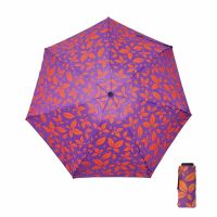 Ομπρέλα γυναικεία mini σπαστή χειροκίνητη μωβ Pierre Cardin Mini Folding Manual Umbrella Floral Purple