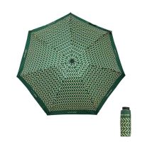 Ομπρέλα γυναικεία mini σπαστή χειροκίνητη πράσινη Pierre Cardin Mini Folding Manual Umbrella Zic Zac Green