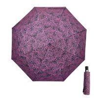 Automatic Open - Close Folding Umbrella Pierre Cardin Floral Purple