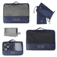 Travel Set 6 Organizer Bags Verage Blue