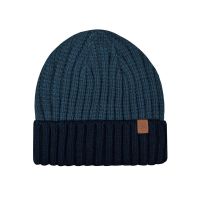 Winter Unisex Knitted Beanie Two Tone Blue