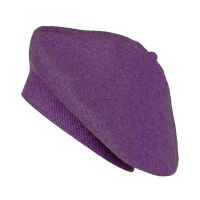 Winter Women's Knitted Beret Fonem Purple