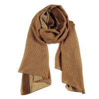 Women's Winter Stole Printed Mustard