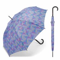 Long Automatic Umbrella United Colors of Benetton Pop Dots Deep Periwinkle